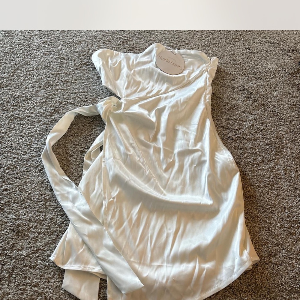 Selfie Leslie Cream High Low Dress